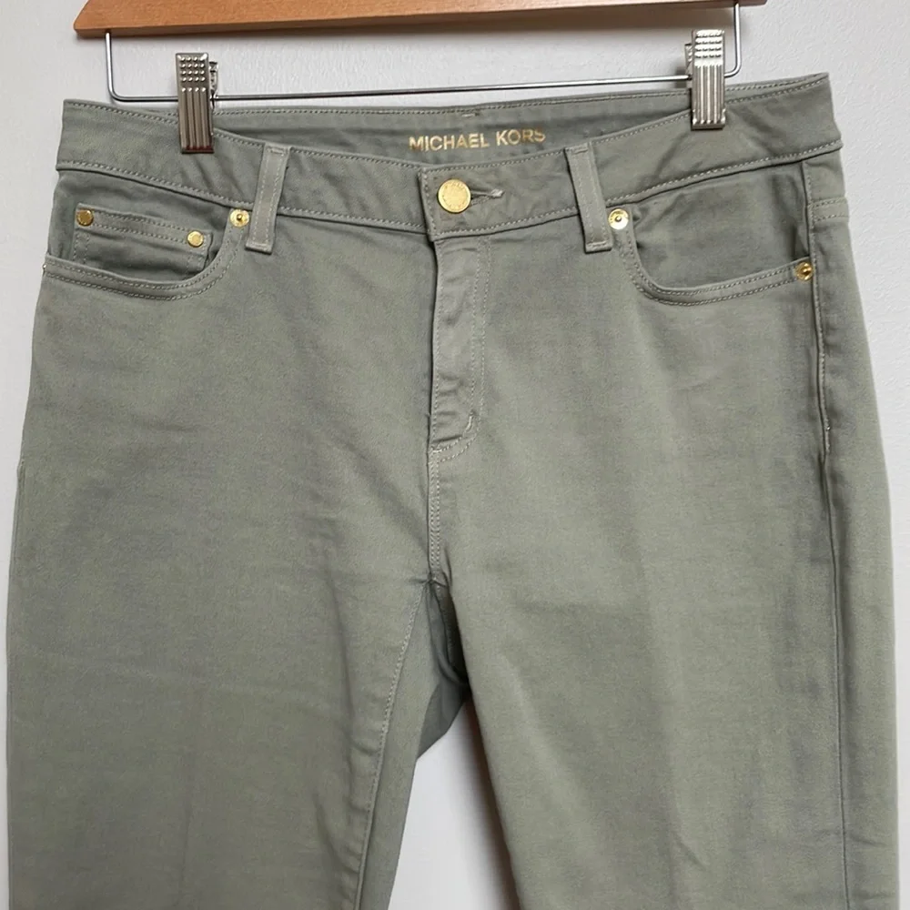 Michael Kors Ankle Length Green Jeans Size 6